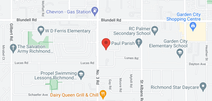 map of 8211 LUTON ROAD